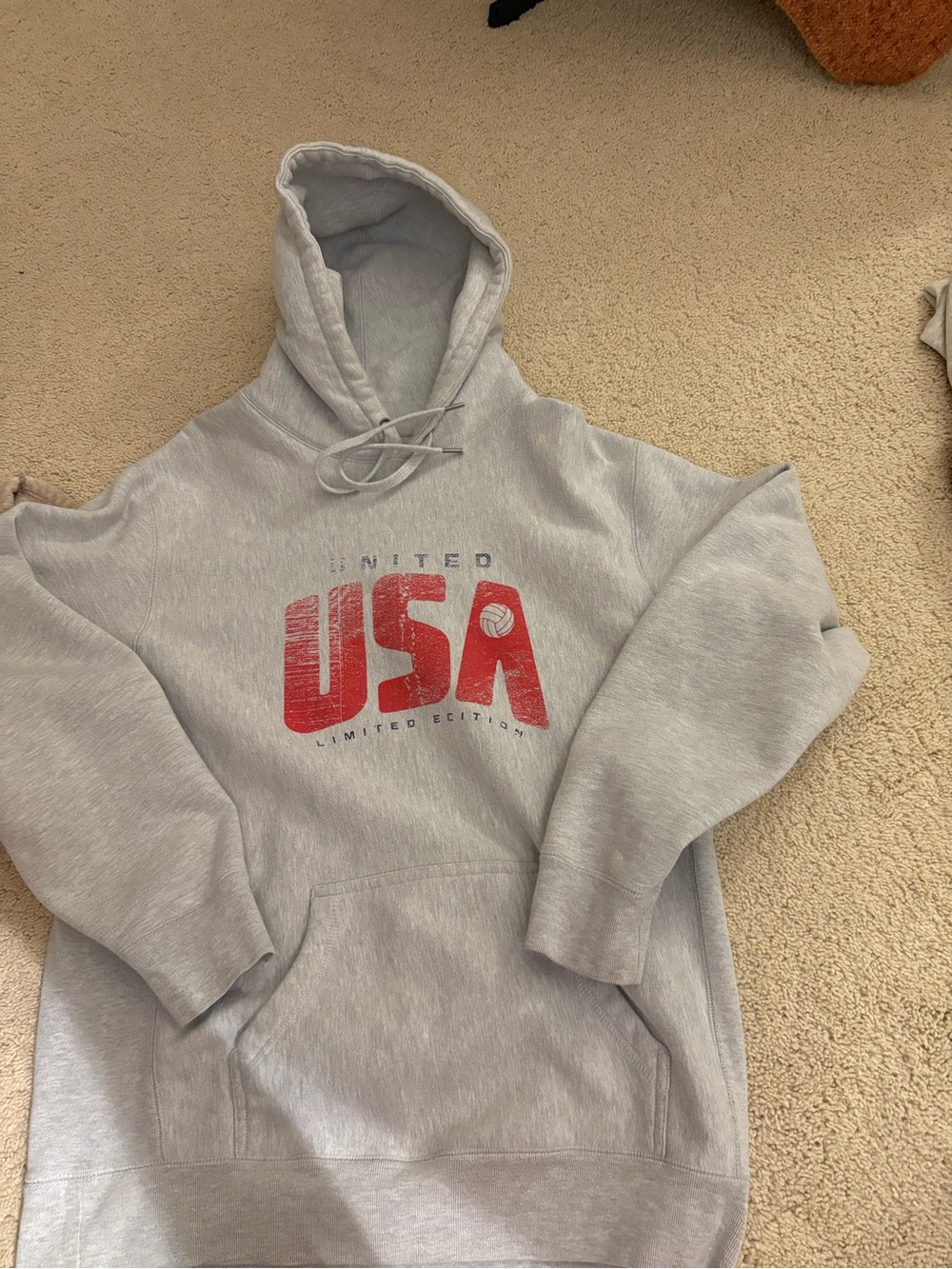 United USA Limited Edition Gray Hoodie - Men's #vintage